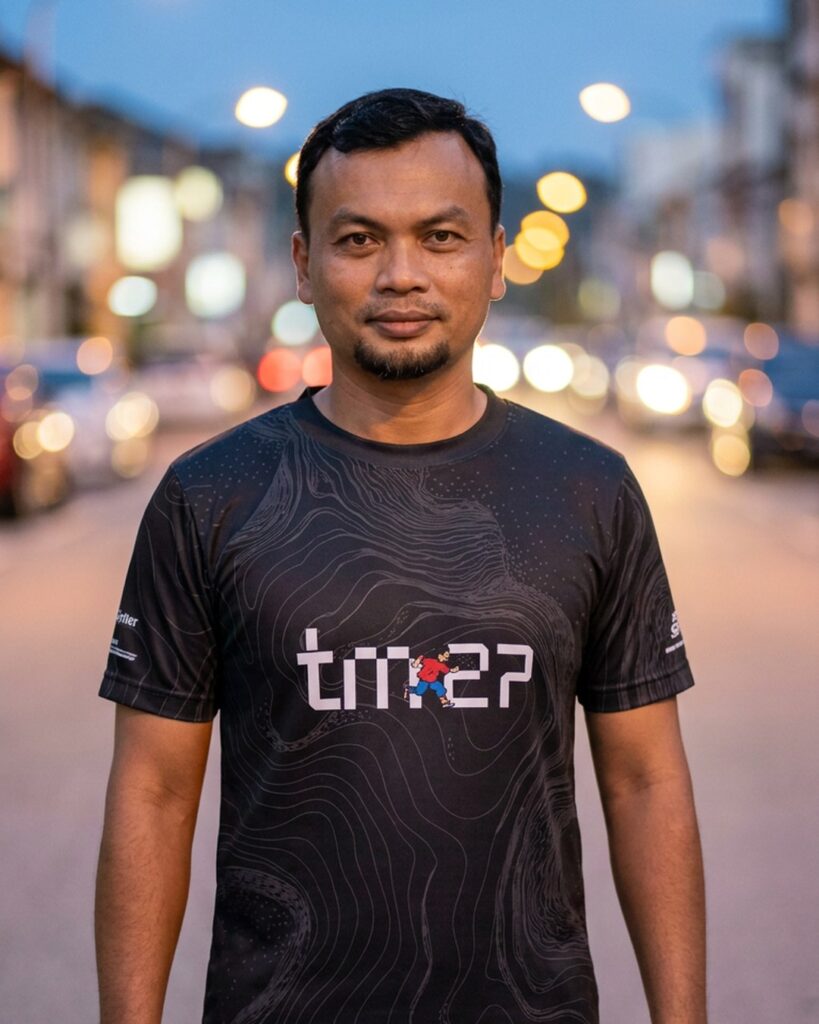 Runliday TM27 Mario Black dipakai oleh Kimi