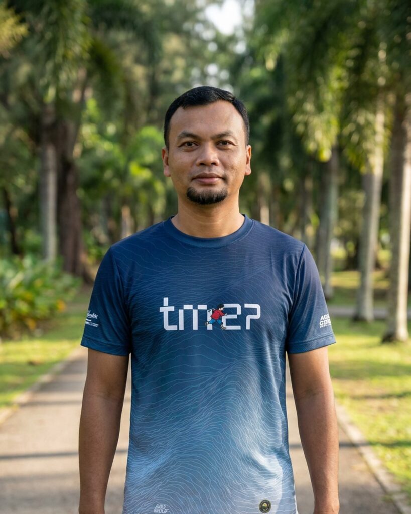 Runliday TM27 Mario Blue dipakai oleh Kimi